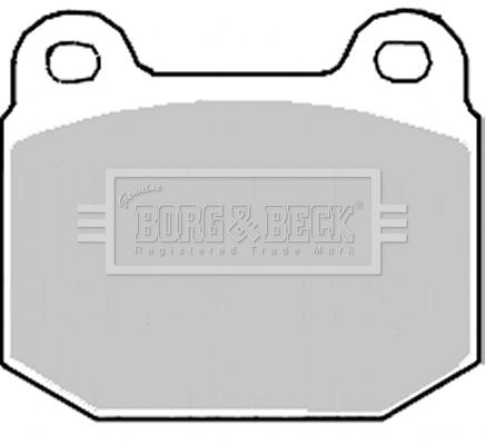 BORG & BECK Комплект тормозных колодок, дисковый тормоз BBP2194